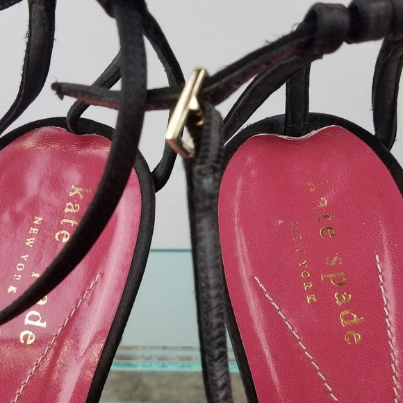 Kate Spade Italy Black Slingback High Heels 10 - Picture 6 of 8